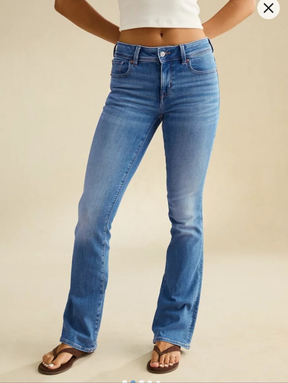American Eagle Jegging Flare Jeans in Blue Size Medium (10)